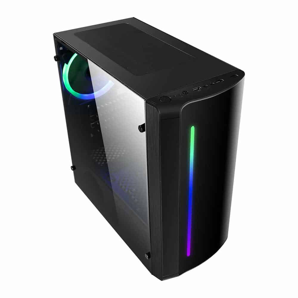 (image for) CiT Beam RGB Windowed MicroATX PC Gaming Case